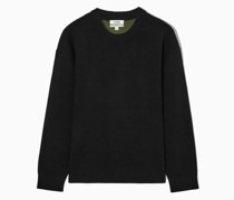 Pullover Aus Merinowoll-Doubleface