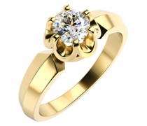 Verlobungsring mit synthetischem Diamant Cormac