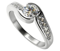 Eleganter Verlobungsring aus Gold mit Diamanten Lytarie