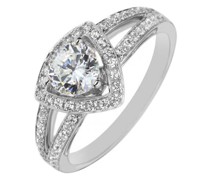 Platinring mit Diamanten zur Verlobung Odesa