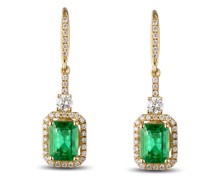Ohrringe mit Smaragden und Diamanten Chianna