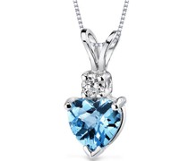 Halskette mit Topas und Diamanten Belik