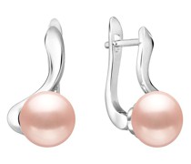 Elegante Ohrringe aus Silber mit Perle in Peach Peggy