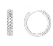 Creolen mit Diamanten Minu
