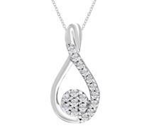 Anhänger in Tropfenform mit Lab Grown Diamanten Aileen