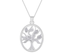 Anhänger aus Gold mit Baum des Lebens und Diamanten Nuobe
