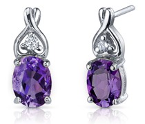 Ohrringe mit Amethysten und Zirkonia Orvelle