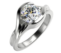 Verlobungsring aus Platin mit Diamant Parth