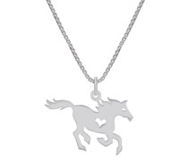 Kettenanhänger in Silber mit Pferd Horse