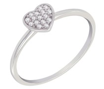 Ring in Herzform voller Lab Grown Diamanten Monroe