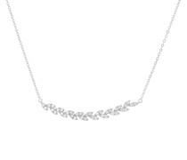 Diamantkette in Blattform Ophelia