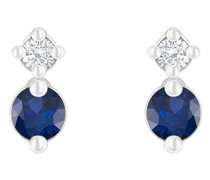 Minimalistische Ohrringe mit Saphiren und Diamanten Durante