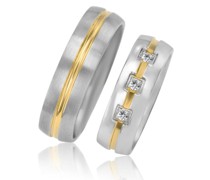 Eheringe mit Diamanten Tesel