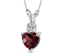 Anhänger mit Granat und Diamant Kiarah