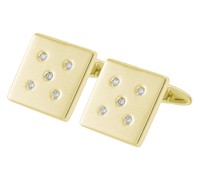 Diamant-Manschettenknöpfe aus Gold Egbyrt