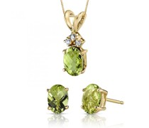 Kollektion mit Olivinen und Diamanten Sindy