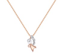 Anhänger in Engelform mit Perle und Diamanten Clytia