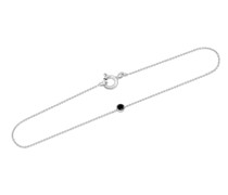 Minimalistisches Armband aus Gold mit schwarzem Diamanten Wido
