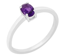 Minimalistischer Ring mit Amethyst Tiina