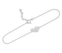 Personalisiertes Armband aus Silber mit Herz Nikole