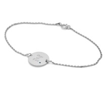 Armband aus Gold mit blauen Diamanten und personalisierter Gravur Michela