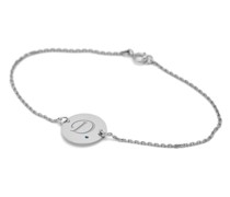 Armband mit blauem Diamanten und Gravur Aspyne