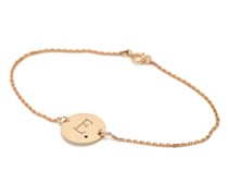 Armband aus Gold mit schwarzen Diamanten und Gravur Carsten