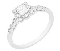 Vintage-Ring mit glänzenden Diamanten Rhiannon