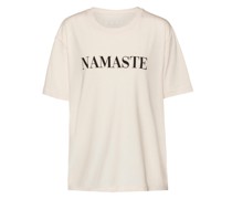 T-Shirt Namaste. Yoga T-Shirt weiss, 100% Bio-Baumwolle. Nachhaltige Yogakleidung