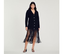 Langes Kleid mit Fransen