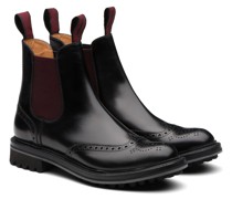 Polished Binder Chelsea Boot Brogue