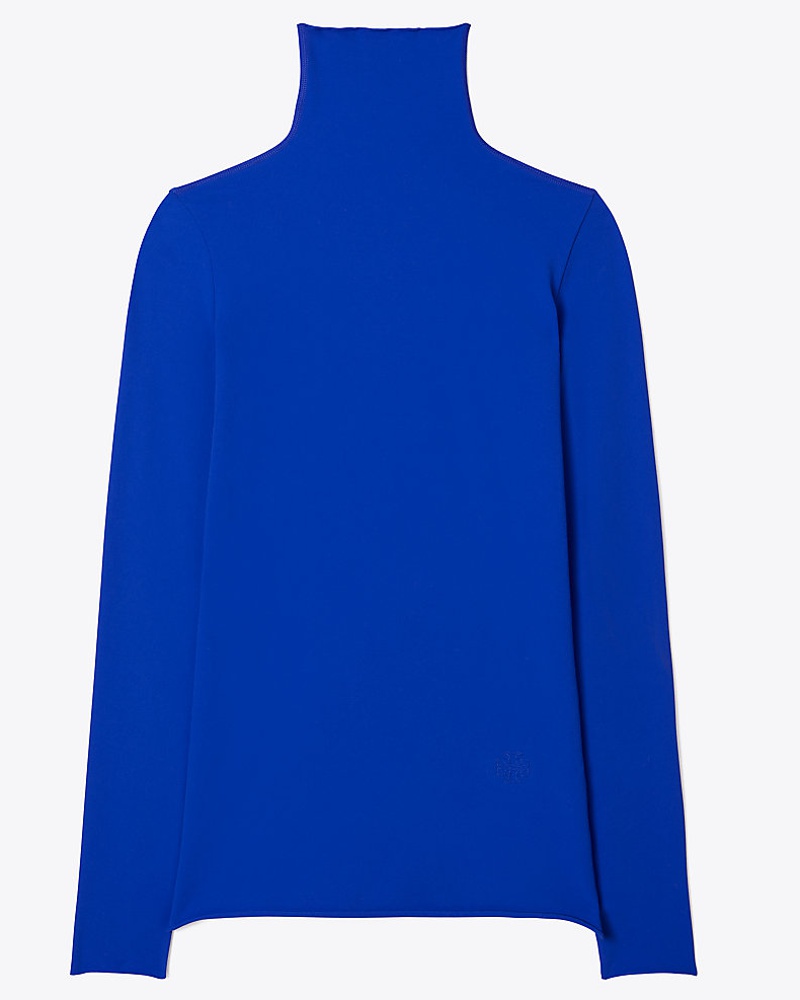 Tory Burch Damen Tory Burch Tissue-Seamless Long-Sleeve Mockneck