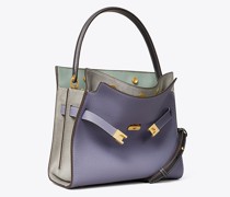 Tory Burch Lee Radziwill Pebbled Small Double Bag
