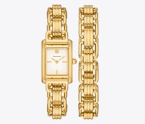 Tory Burch Mini Eleanor Watch, Gold-Tone Stainless Steel