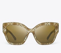 Tory Burch Miller Oversized Butterfly Sunglasses
