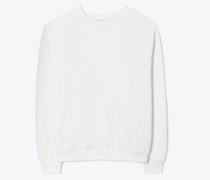 Tory Burch Merino French Terry Raglan Crewneck