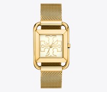 Tory Burch Miller Watch, Mesh/Gold-Tone Stainless Steel
