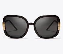 Tory Burch Single T Square Sunglasses