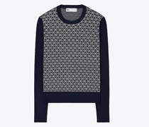 Tory Burch T Monogram Tech Knit Sweater