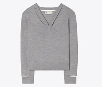 Tory Burch V-Neck Wool Pullover