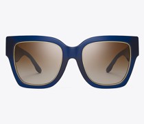 Tory Burch Kira Chevron Square Sunglasses
