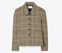 Tory Burch Plaid Wool Jacket