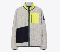 Tory Burch Fleece Colorblock Jacket