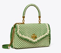 Tory Burch Mini Kira Woven Top-Handle Bag