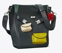 Tory Burch Lee Radziwill Pocket Double Bucket