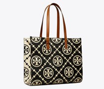 Tory Burch T Monogram Contrast Embossed Tote