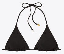 Tory Burch Solid String Bikini Top