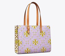 Tory Burch Small T Monogram Contrast Embossed Tote