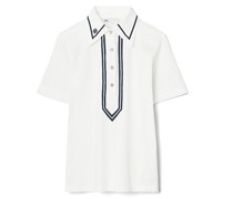 Tory Burch Retro Mercerized Cotton Polo