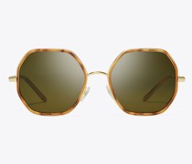 Tory Burch Eleanor Chain Geometric Sunglasses
